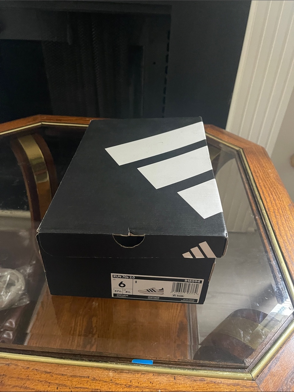 adidas WOMen's White and Black Retro Running Sneakers - Picture 8 of 8
